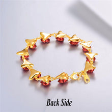 Load image into Gallery viewer, Red Rose Flower Bracelet