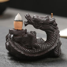 Load image into Gallery viewer, Flaming Incense Dragon Burner
