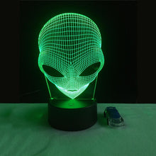 Load image into Gallery viewer, Alien 3D LED Light