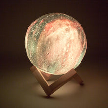 Load image into Gallery viewer, Galaxy Print Moon Lamp