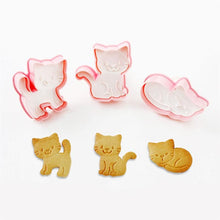 Load image into Gallery viewer, Kitty Cookie Cutter Set