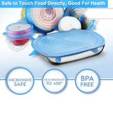 Load image into Gallery viewer, Stretch & Fit - Silicone Stretch Lids (6-Pack)