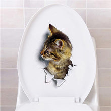 Load image into Gallery viewer, 3D Cat Toilet Sticker