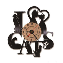 Load image into Gallery viewer, Decorative LED Cat Clock