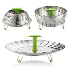 Load image into Gallery viewer, Collapsible Food Steamer Basket