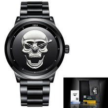 Load image into Gallery viewer, Men's 3D Skull Watch