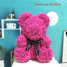 Load image into Gallery viewer, Rose-Covered Teddy Bear