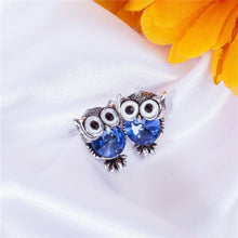 Load image into Gallery viewer, Crystal Owl Earrings