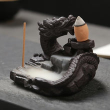 Load image into Gallery viewer, Flaming Incense Dragon Burner