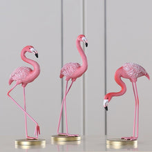 Load image into Gallery viewer, Pink Flamingo Desktop Figurines
