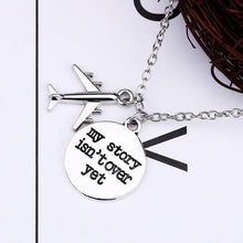 Load image into Gallery viewer, Silver Travel Pendant Necklace
