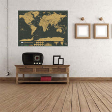 Load image into Gallery viewer, Deluxe Edition World Scratch Map
