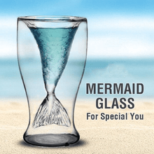 Load image into Gallery viewer, Mermaid Tail Double Wall Glass
