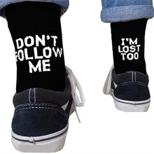 Load image into Gallery viewer, Graphic Print Quotable Socks
