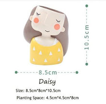 Load image into Gallery viewer, Flower Girl Plant Pot
