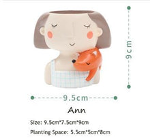 Load image into Gallery viewer, Flower Girl Plant Pot
