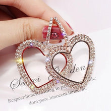 Load image into Gallery viewer, Rhinestone Geometric Earrings

