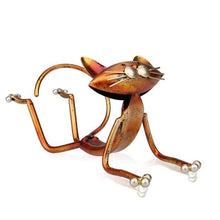 Load image into Gallery viewer, Yoga Cat Wine Stand
