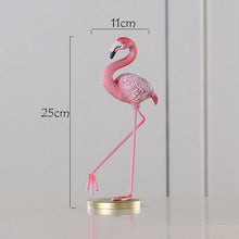 Load image into Gallery viewer, Pink Flamingo Desktop Figurines
